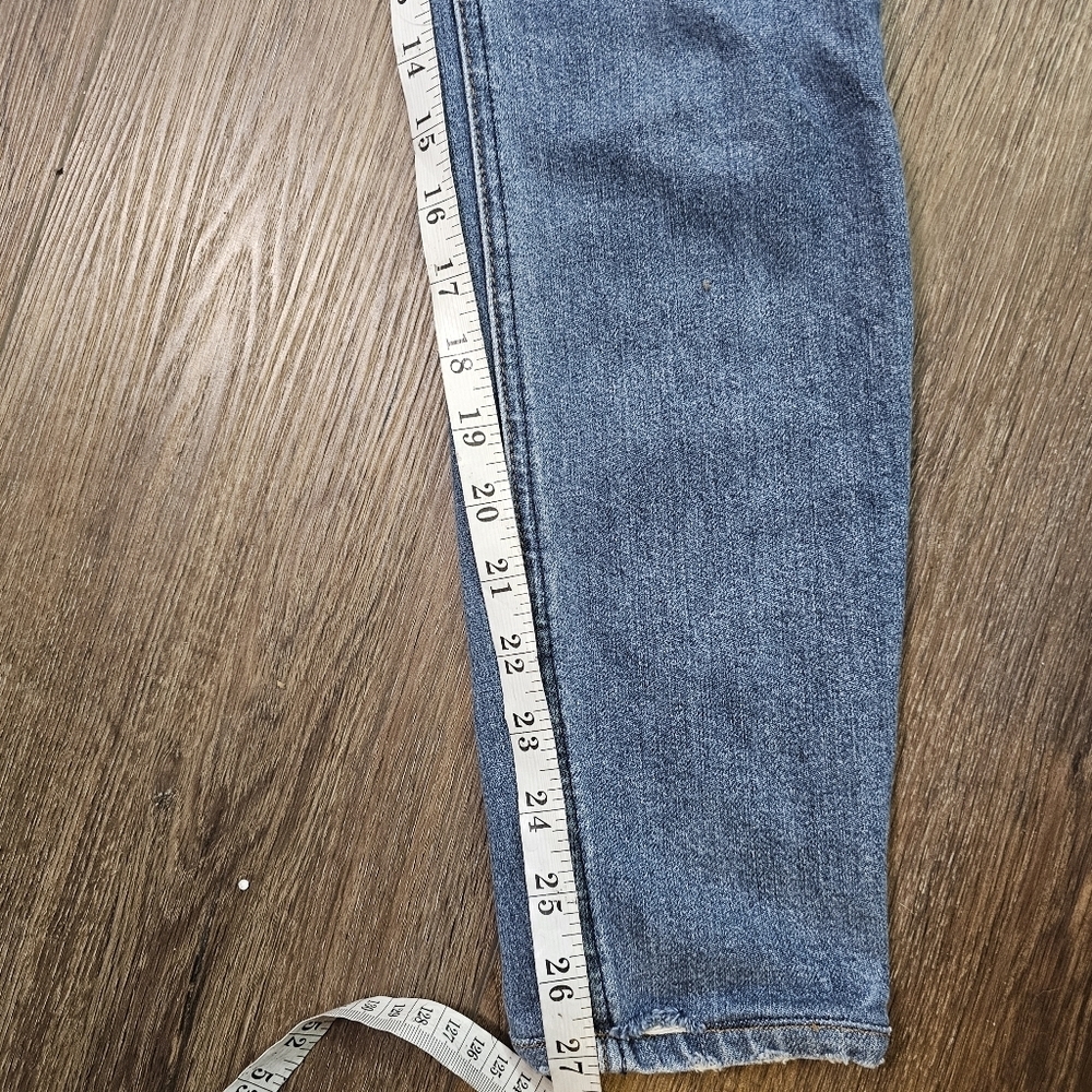 Reformation High Rise Skinny Distress Blue Jeans Sz 28 - Picture 9 of 14